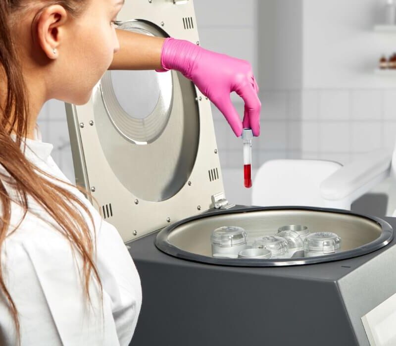 “double spin” centrifuge process