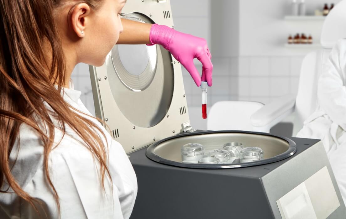 “double spin” centrifuge process